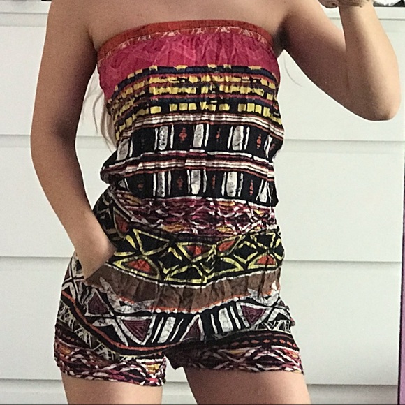 ๐ BOHO ROMPER WITH POCKETS ๐ - Picture 2 of 3